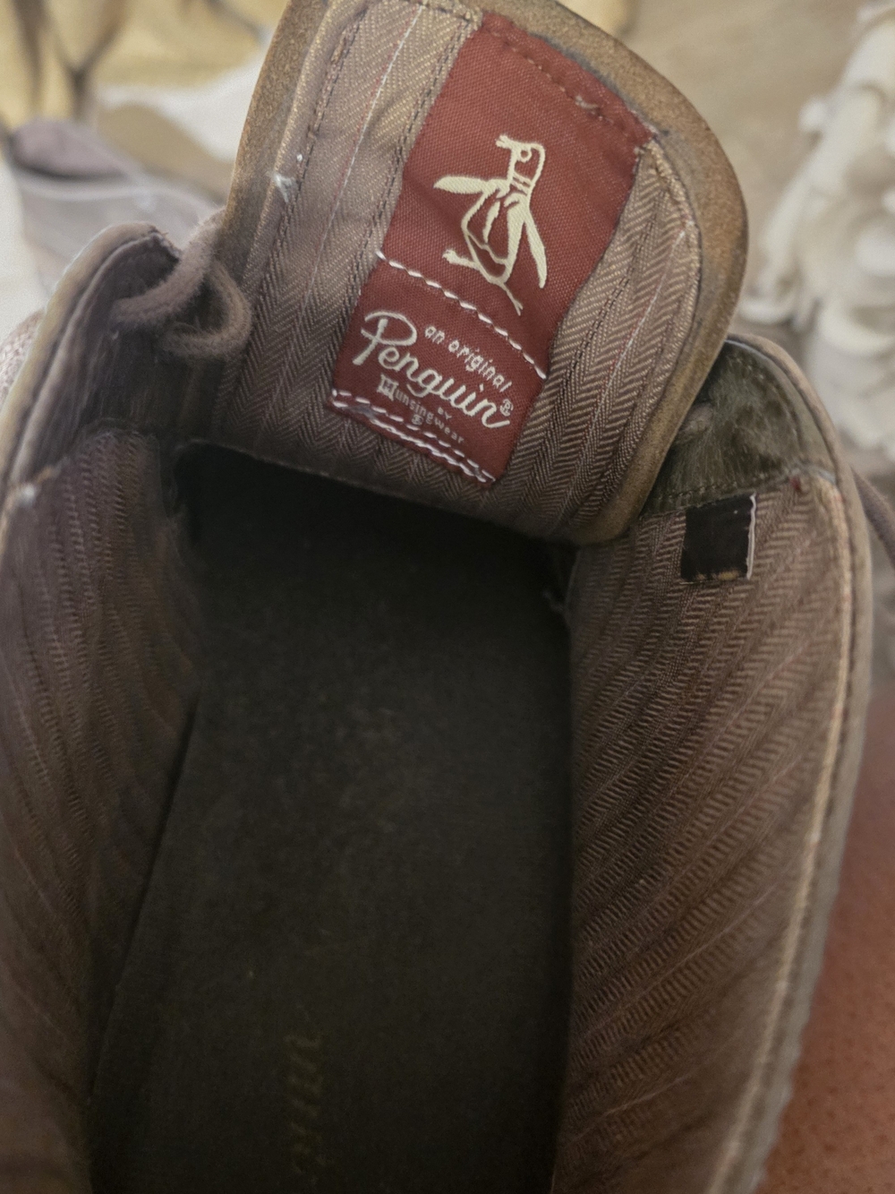 Original Penguin Men's Brown Suede Slip-On Casual Shoe - Picture 4 of 6